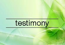 testimony